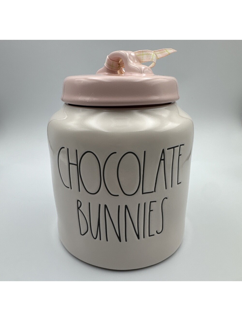 Rae Dunn CHOCOLATE BUNNIES Cookie Jar Artisan Collection by Magenta Easter
